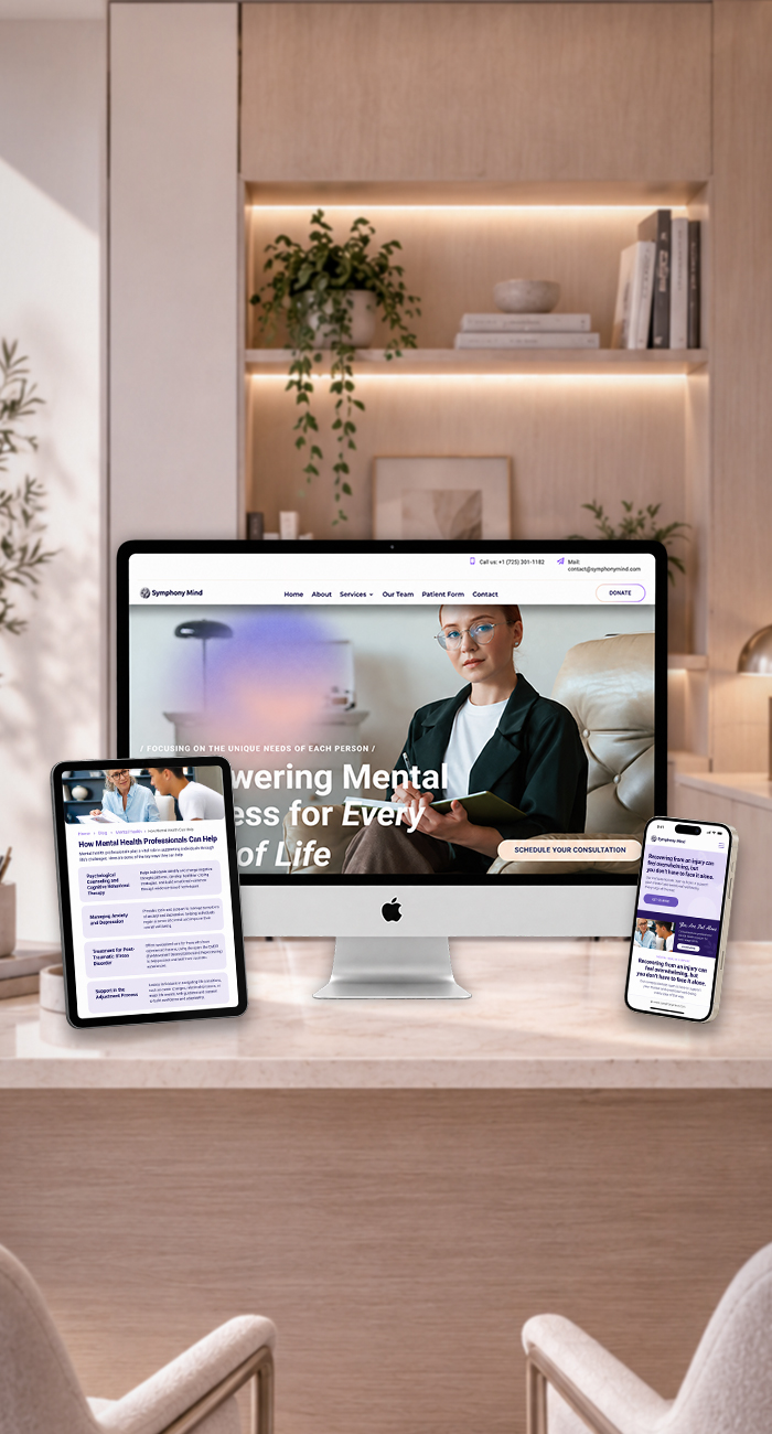 Create a website that communicated professional mental health care while making visitors feel welcomed, understood, and supported.