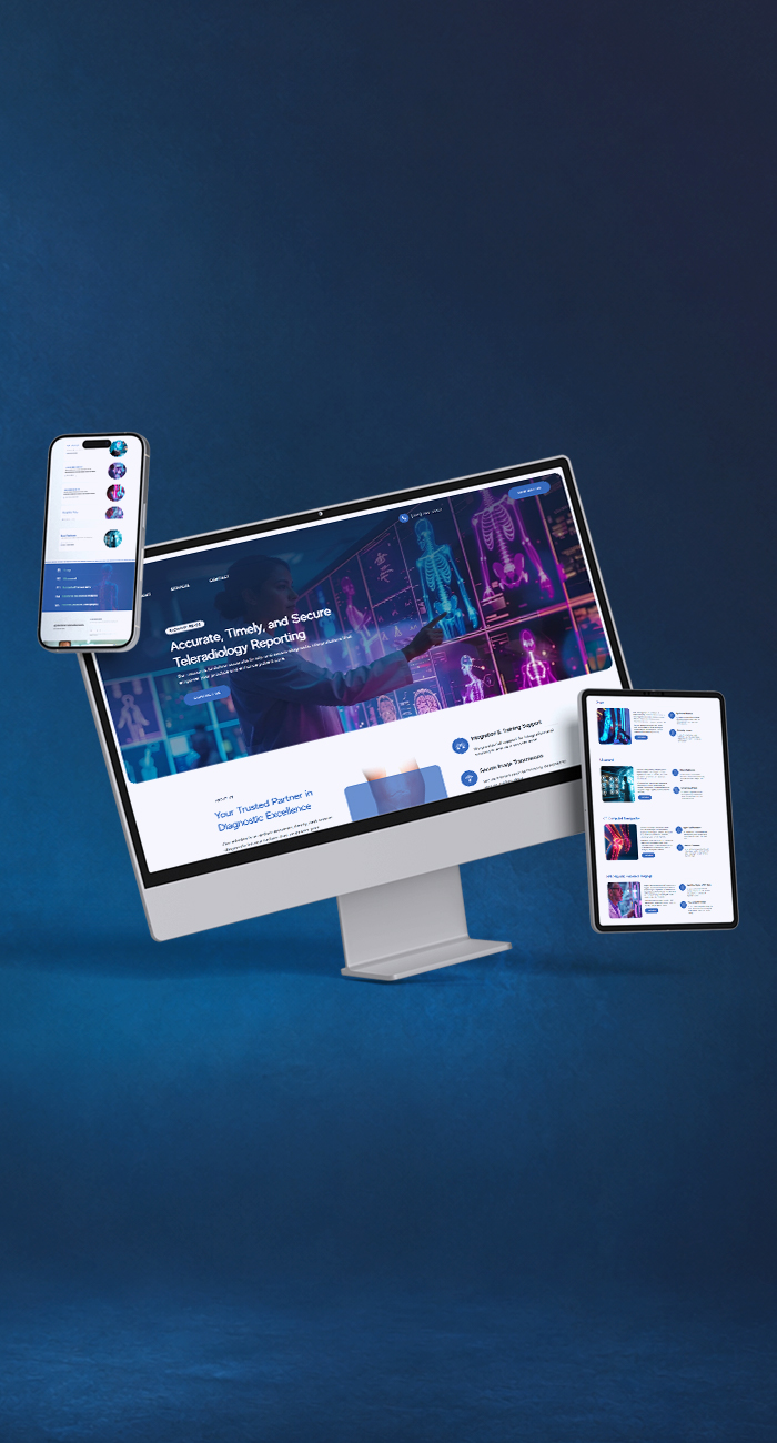 Create a modern, forward-looking website that clearly explained RadHawk Reads’ specialized diagnostic reporting services.